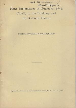 Plant Explorations in Guiana in 1944, Chiefly to the Tafelberg and the Kaieteur Plateau