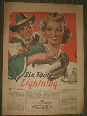 Six Foot Lightning Philadelphia Record Sunday Supplement July 11, 1943