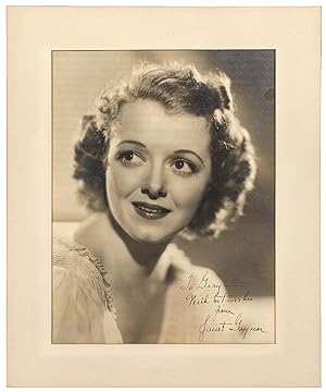Large Photograph Inscribed by Janet Gaynor to Gray Delmar
