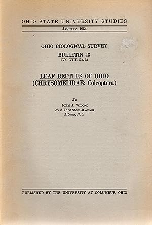 Leaf Beetles of Ohio (Chrysomelidae: Coleoptera) Bulletin 43
