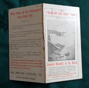 Niagara falls. "Maid of the Mist" trip folding brochure c1895. Frank Le Blond, manager.