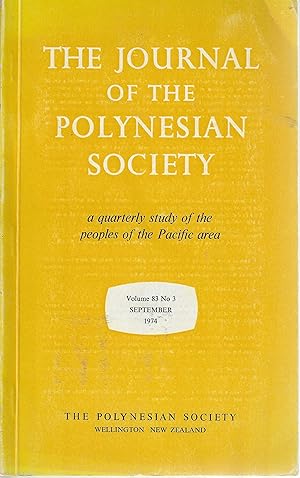 The Journal of the Polynesian Society. Vol. 83. No. 3. March 1974.