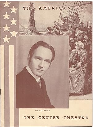 Frederic March in the American Way Souvenir Playbill
