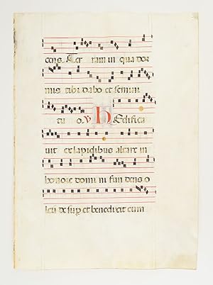 FROM AN EXTREMELY LARGE ANTIPHONER IN LATIN