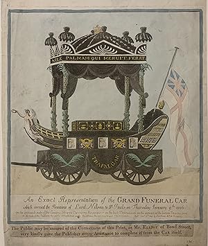 An Exact Representation of the Grand Funeral Car which carried the Remains of Lord Nelson to St P...