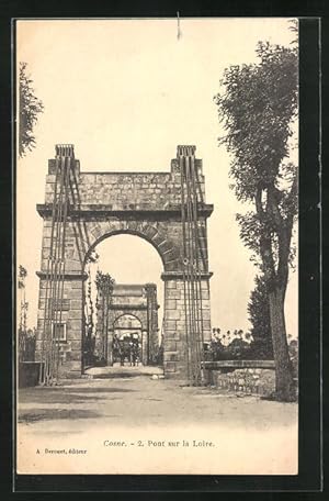 Carte postale Cosne, Pont sur la Loire