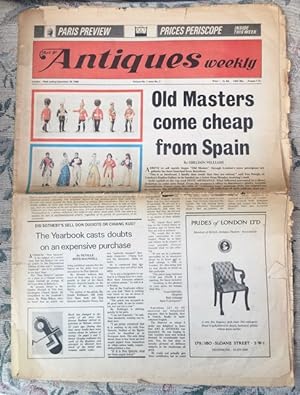 Art & Antiques Weekly. Volume No.1 Issue No.2 September 28, 1968