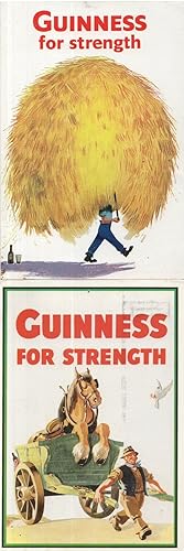 Guinness For Strength 2x Advertising Farm Irish Postcard s