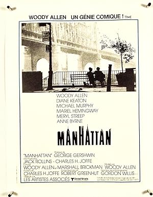 ORIGINAL FRENCH POSTER: "MANHATTAN" 1979 LINEN MOUNTED