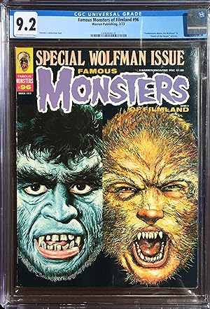 FAMOUS MONSTERS of FILMLAND No. 96 (March 1973) CGC Graded 9.2 (NM-)