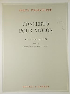 Concerto pour Violon (Violin Concerto No.1), Op.19, Reduction pour violon et piano
