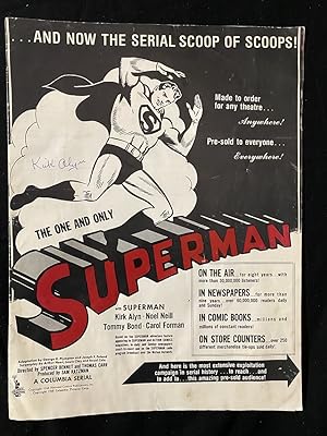 Superman reproduction Pressbook - SIGNED BY KIRK ALYN