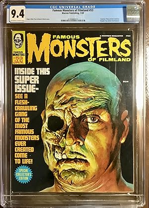 FAMOUS MONSTERS of FILMLAND No. 53 (Jan. 1969) CGC Graded 9.4 (NM)