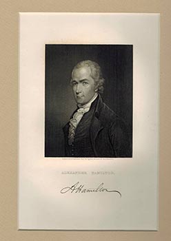 Portrait of Alexander Hamilton First edition of the engraving.