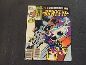 2 Iss Hawkeye #1-2 Of 4 Sep-Oct '83 Bronze Age Marvel Comics
