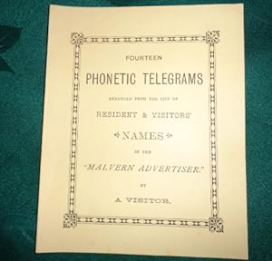 Fourteen Phonetic Telegrams Arranged From The List of Resident & Visitors' Names in the Malvern A...