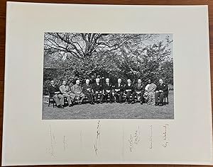 The 1960 Commonwealth Prime Ministers' Conference signed group photo of all 11 attendees