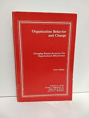 Organization Behavior and Change : Managing Human Resources for Organizational Effectiveness