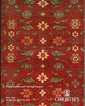 FINE EUROPEAN AND ORIENTAL CARPETS: The Properties of a Family Collection, The Collection of Mr. ...