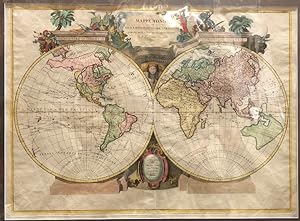 Mappe Monde ou Description Du Globe Terrestre assujettie aux Observations Astronomiques Par le Sr...