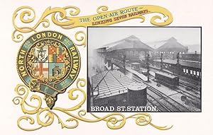North London Railway Broad Street Station Poster Postcard