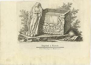 Antique Print of a Tomb and Antiquities by Morelli (c.1770)