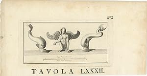 Antique Print of Antiquities (p.323) by Bayardi (c.1790)