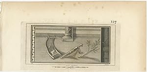 Antique Print of Antiquities (p.127) by Bayardi (c.1790)