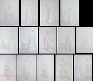 "Die Nonne. Ein Zyklus von 14 Bildern". 14 Ölbilder auf Papier/Hartfaser.