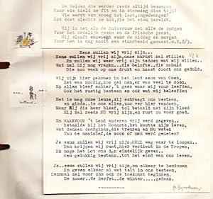 Literaire nonsens I. (Typoscript met versjes uit het soldatenleven, 1939-1947).