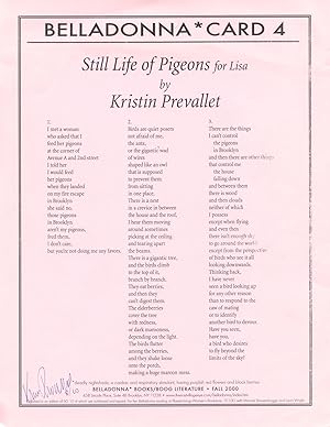 Still Life of Pigeons for Lisa