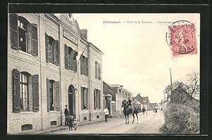 Carte postale Hallencourt, Gendarmerie, Rue de la Caserne