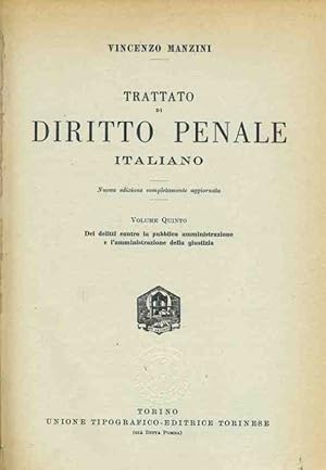 Trattato di diritto penale italiano. Volume 5