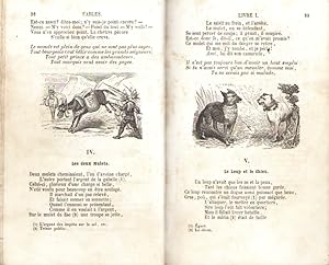 Fables de La Fontaine illustrées - Précédées de la vie d'Esope et accompagnées des notes de Coste