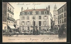 Carte postale Périgueux, Place de la Mairie