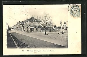 Carte postale Thenon, Place de la Mairie
