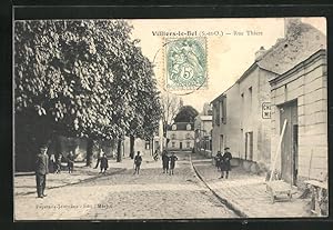 Carte postale Villiers-le-Bel, Rue Thiers