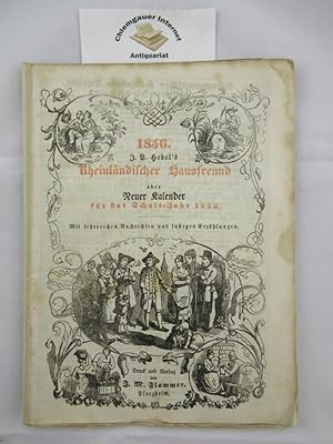 J.P. Hebel's Rheinländischer Hausfreund oder Neuer Kalender für das Schalt-Jahr 1856. Mit lehrrei...