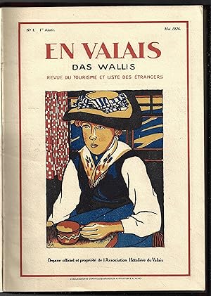 En Valais - Das Wallis revue du tourisme et liste des étrangers (2 premières années)