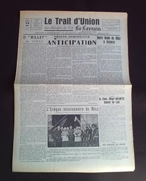 Le trait d'union des réfugiés de l'Est - Le lorrain - N°10 26 Avril 1941