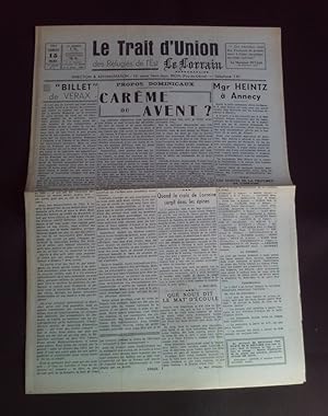 Le trait d'union des réfugiés de l'Est - Le lorrain - N°4 15 Mars 1941