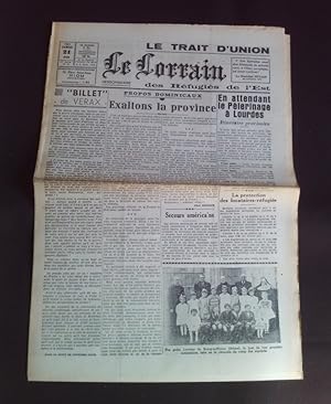 Le trait d'union des réfugiés de l'Est - Le lorrain - N°18 21 Juin 1941