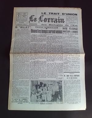 Le trait d'union des réfugiés de l'Est - Le lorrain - N°24 2 Août 1941