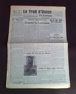 Le trait d'union des réfugiés de l'Est - Le lorrain - N°12 10 Mai 1941