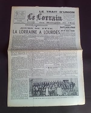 Le trait d'union des réfugiés de l'Est - Le lorrain - N°26 16 Août 1941