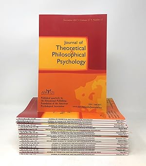 Lot of 20 Issues of Journal of Theoretical and Philosophical Psychology