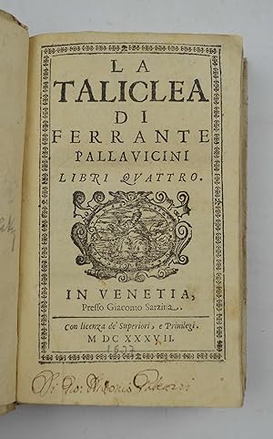 La Taliclea& libri quattro.