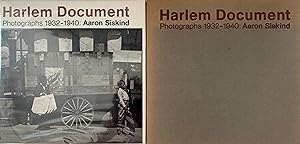 HARLEM DOCUMENT: PHOTOGRAPHS 1932-1940: AARON SISKIND - DELUXE SIGNED SLIPCASED EDITION LIMITED T...