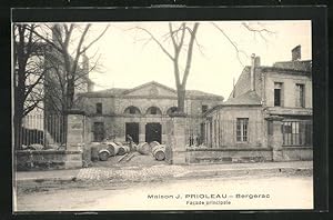 Carte postale Bergerac, Maison J. Prioleau, Facade principale