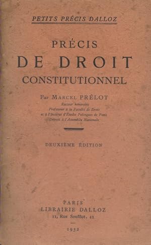 Précis de droit constitutionnel.